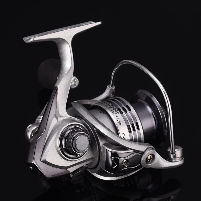 熱銷銀灰色品質(zhì)釣魚線輪海釣旋轉(zhuǎn)魚線輪